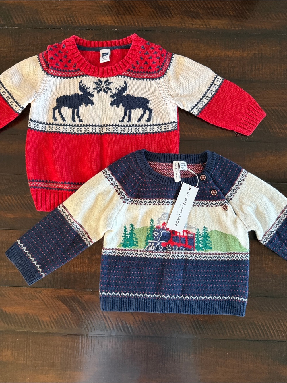 2 Boys Festive Sweaters.